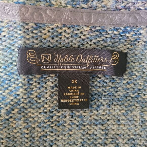 Noble Outfitters Ombre Scarf Cardigan Knit Sweater XS Waterfall Equestrian Long - Picture 5 of 9